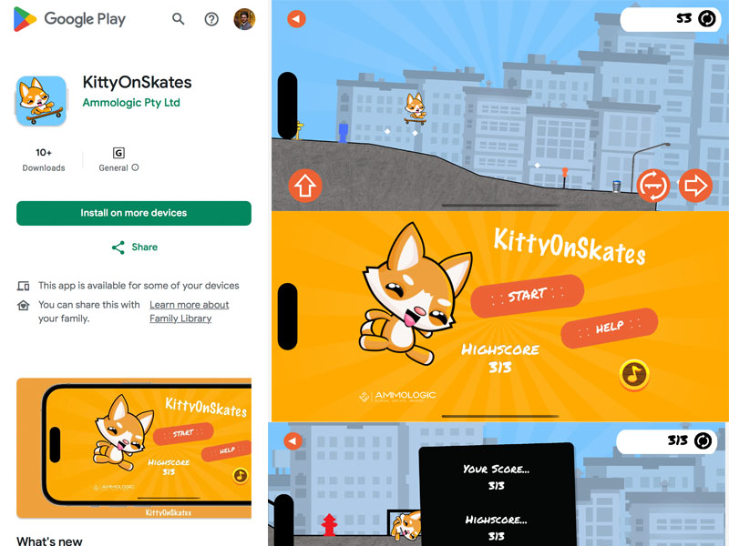 KittyOnSkates Android Game (Decommissioned)