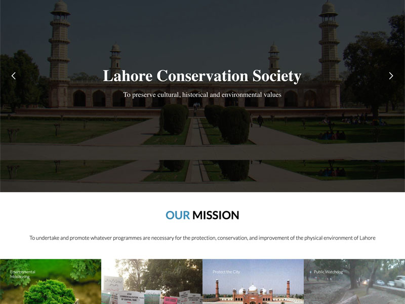 Lahore Conservation Society Website