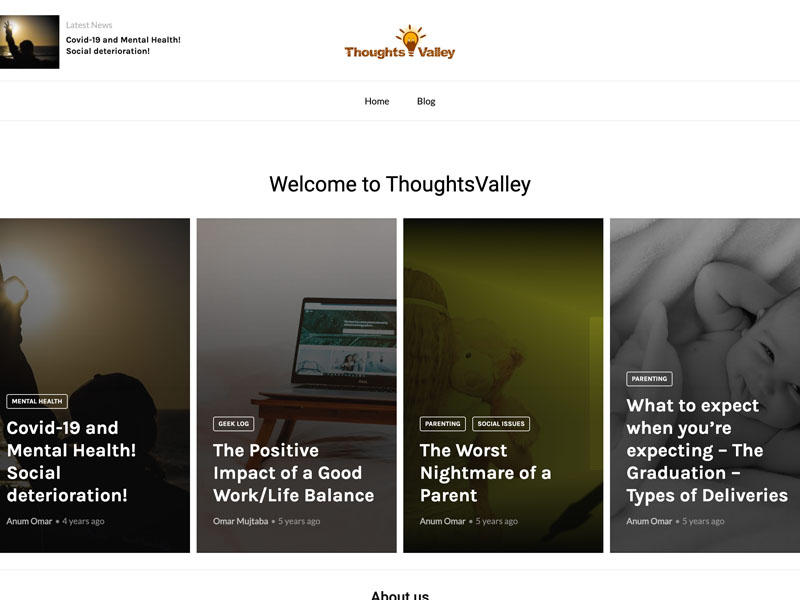 Thoughts Valley Website