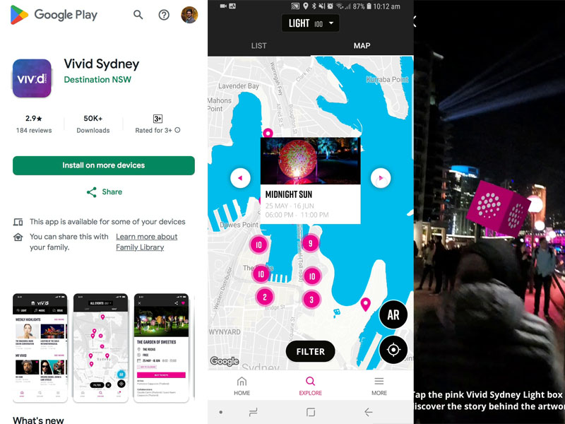 Vivid Sydney Android App