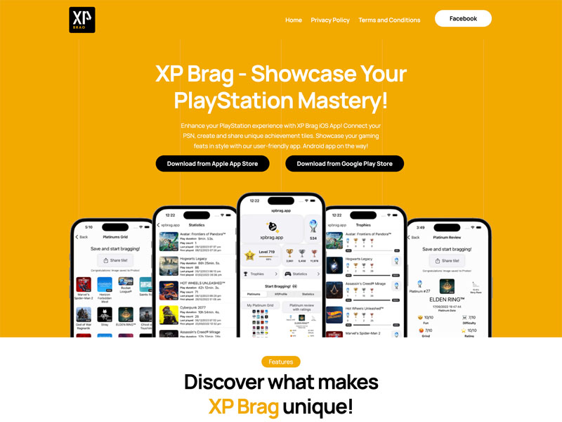 XP Brag Website